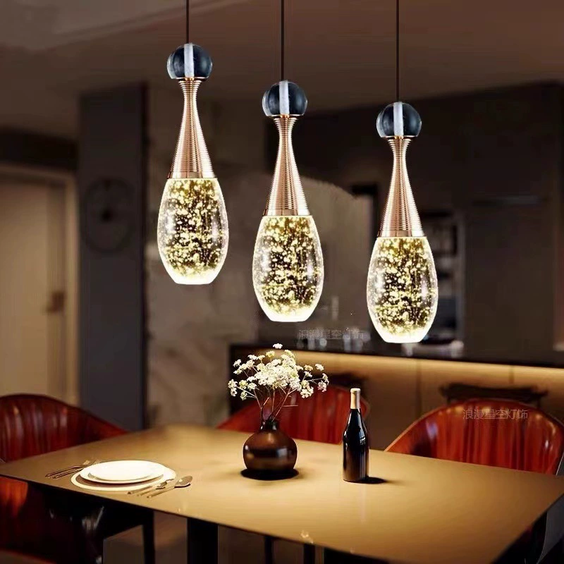 Современная простая Хрустальная вращающаяся лестница в европейском стиле, длинная люстра, 2022, новая барная настольная лампа, персонализированная прикроватная люстра для спальни