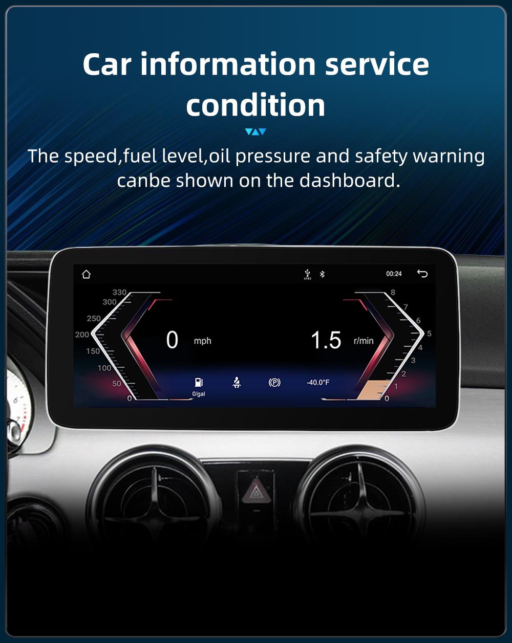 7inch Suitable for Mercedes-Benz Glk X204 Car Central Control Large Screen Navigation Carplay All-In-One Player
