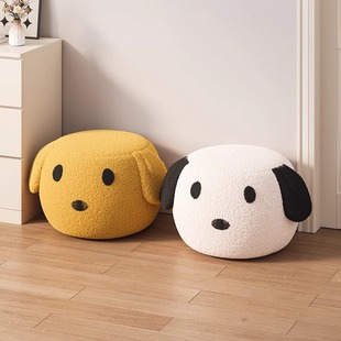 Small Bench for Home Use, Shoe-Changing Stool, Entryway Small Stool, Sturdy Sofa Footrest, Soft Cushion Low Stool, Small Seating Stool for Living Room