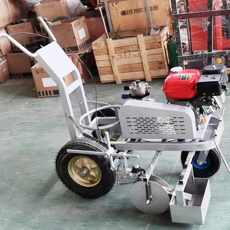 常青冷喷划线机 常温漆划线车 小区物业道路划线机手推式划线机