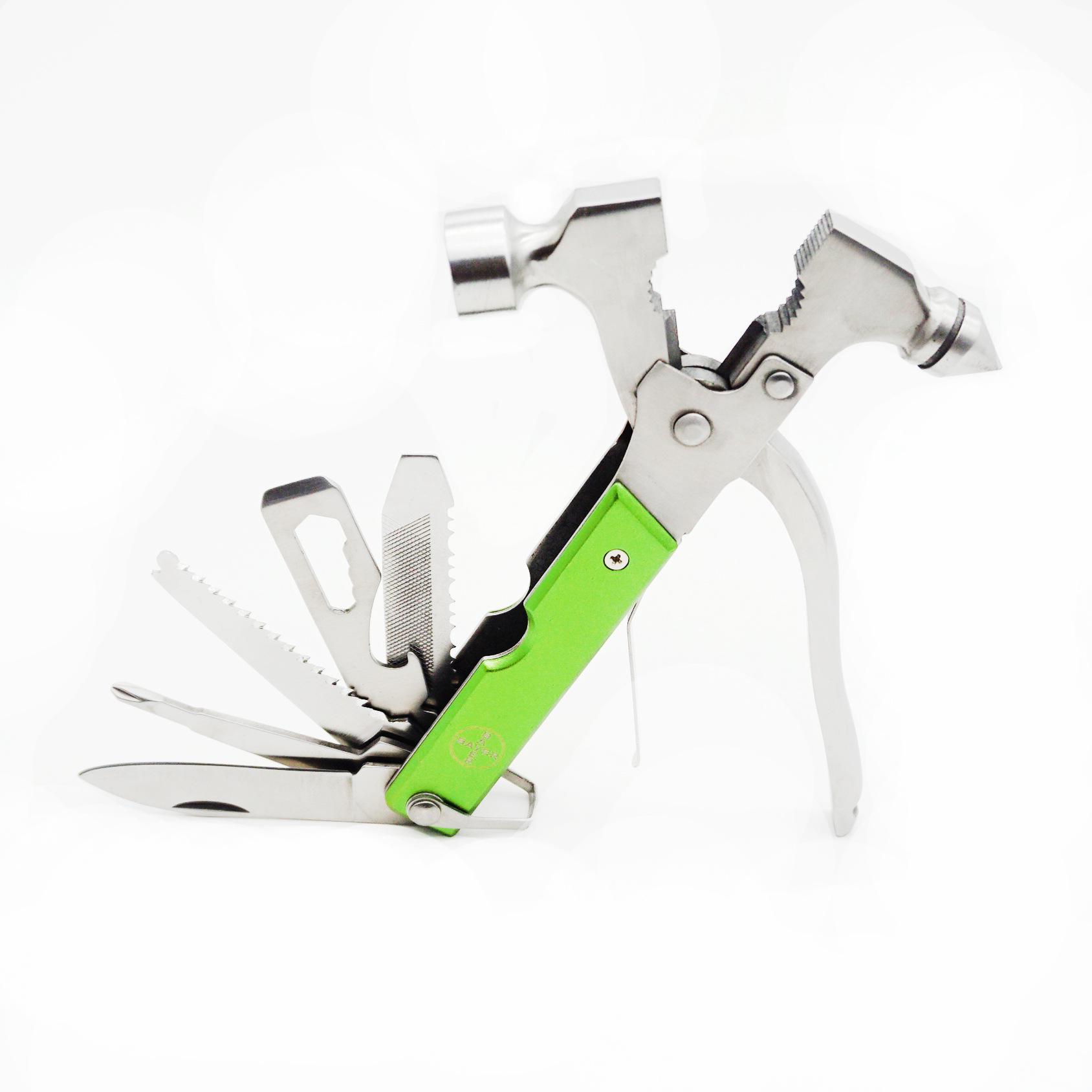 多功能锥形锤 车载应急破窗器 户外野营工具锤 铝柄锤子