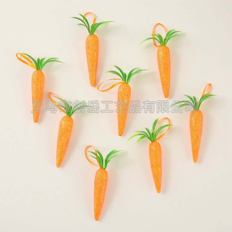 Пятно 9 см, блестящая морковь с веревкой Amazon, трансграничные бестселлеры из пенопласта для пасхальной вечеринки