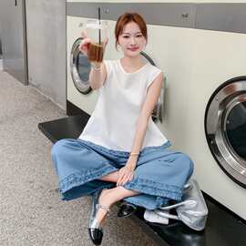 套装女夏两件套时尚套装女2025新款两件套减龄百搭舒适提升品质潮