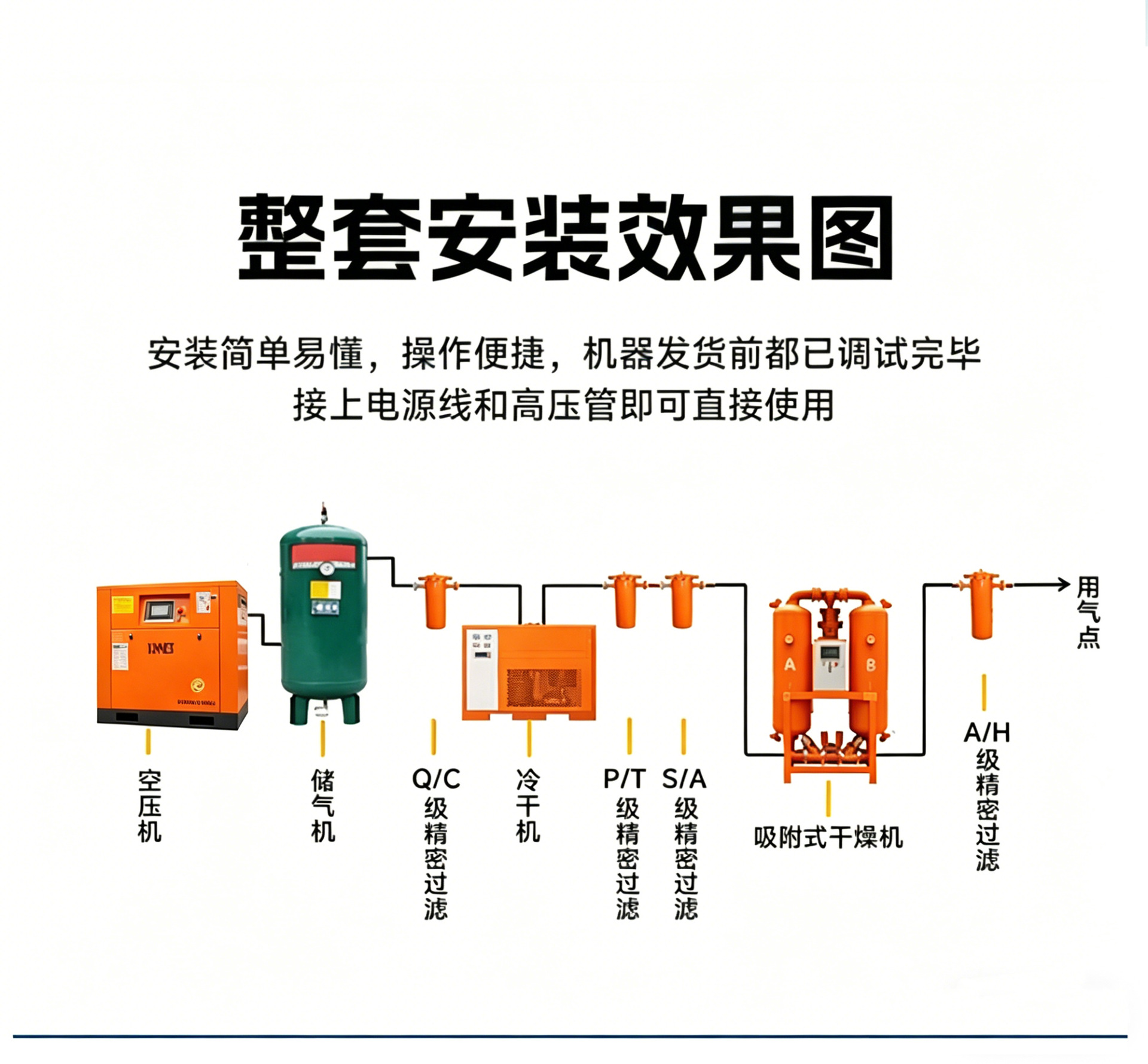 Permanent magnet variable frequency screw type air compressor 7.5kw 37kW industrial grade large high-pressure 380v air compressor