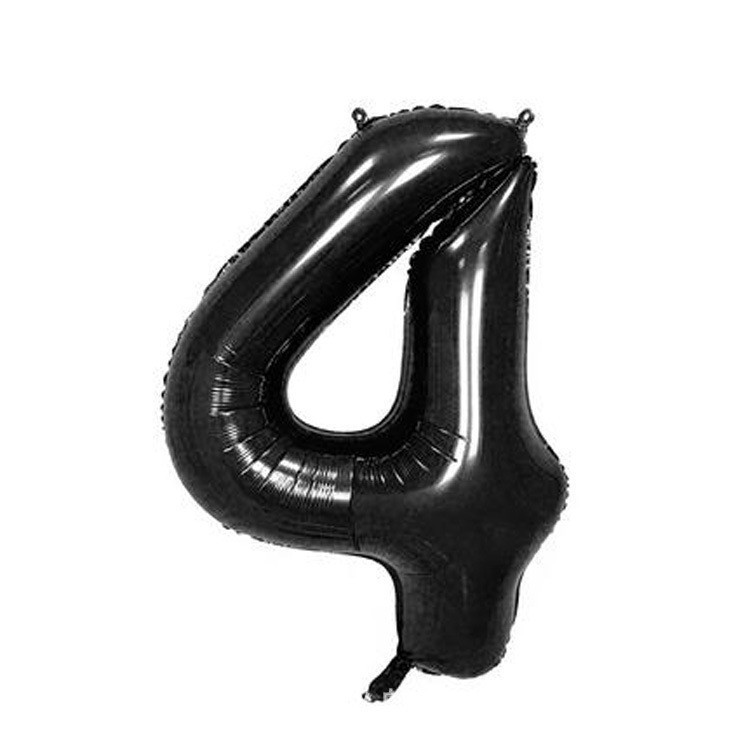 Globo de aluminio digital de 40 pulgadas, globo de aluminio con números grandes, versión delgada de 90 cm, varios colores de globos con números