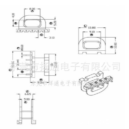 EPC17变压器骨架 火牛骨架 骨架工厂开放式变压器卧式电子三相