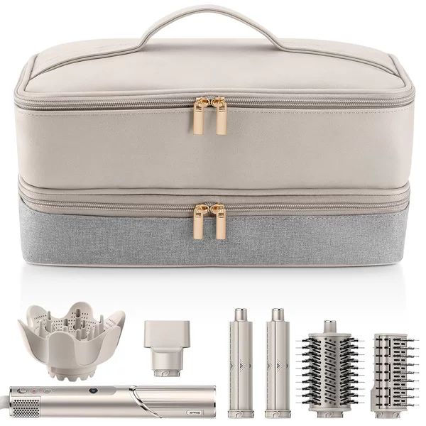 Amazon's Hottest Curling Tool Double-Layer Storage Bag Travel Portable Hair Dryer Storage Box Curling Wand Storage Box
