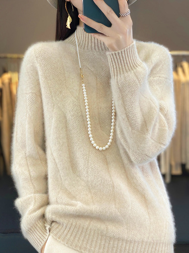 Women's new style for autumn and winter with a base sweater, top, thick sweater