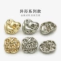 编织异形不规则金色大衣
