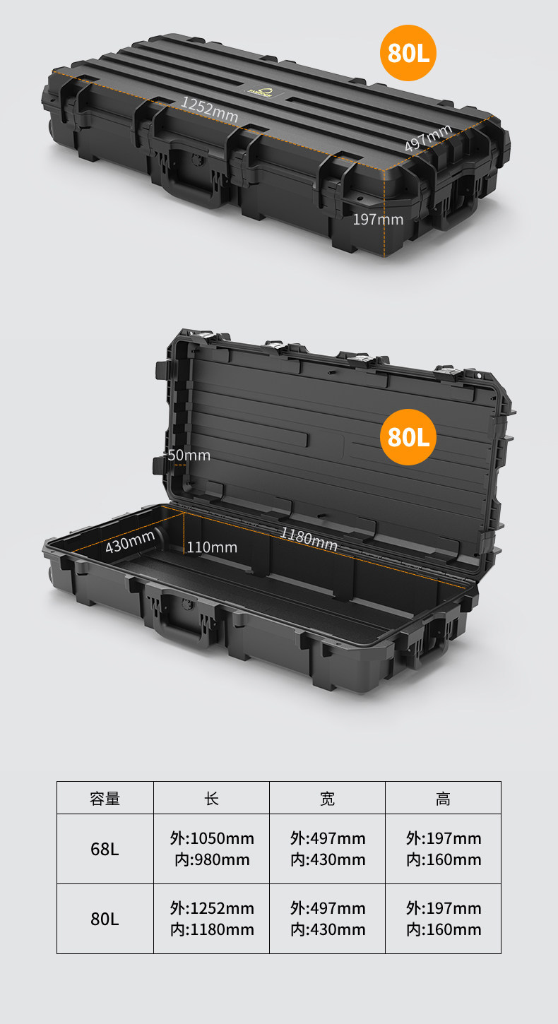 Samboqm Genuine Roof Gear Box, Explosion-Proof Box, Outdoor Three-Proof Box, Car Storage Box