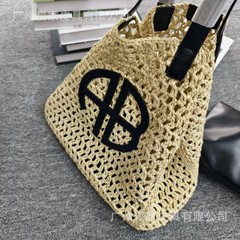 クロスボーダー外国貿易ABアルファベット手編みビーチバッグ大容量トートバッグショルダー大容量トートバッグ