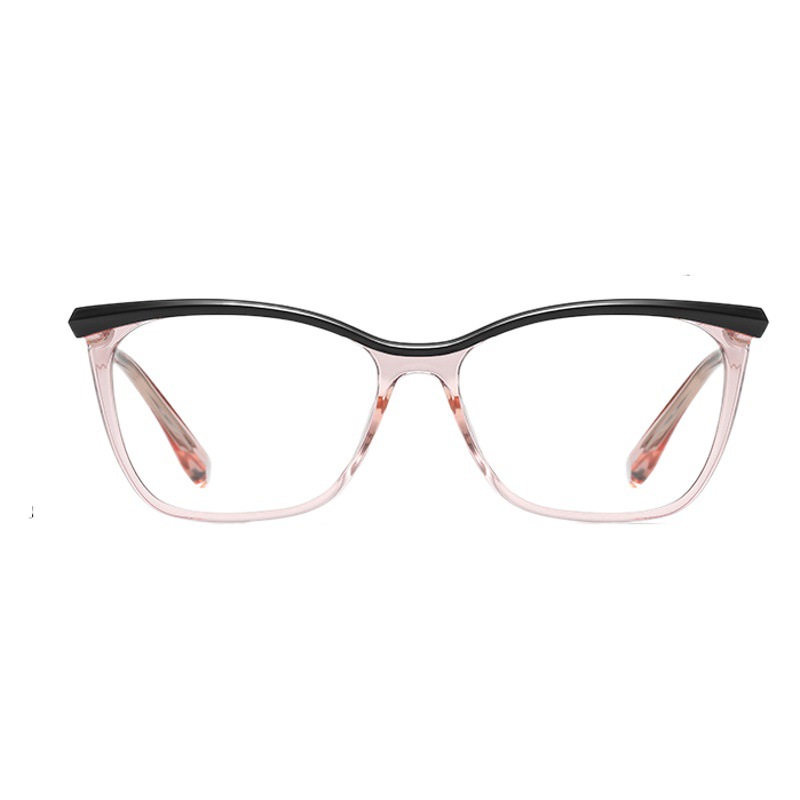 Comercio exterior nuevo gato gafas de moda europea y americana de dos colores gafas lisas marco TR3517 ácido propiónico pin primavera pierna anti-luz azul