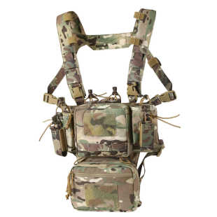 Tactical Chest Hanging Outdoor Lightweight Protective Vest Vest Accessories Chest Bag Bellyband Camouflage Quick Release 500D Nylon