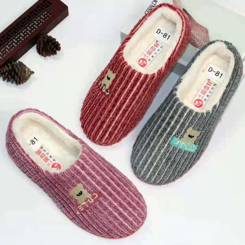 2023 новые хлопковые тапочки, женская сумка, домашняя обувь на каблуке на флисовой подкладке, удобная обувь на мягкой подошве, женская обувь