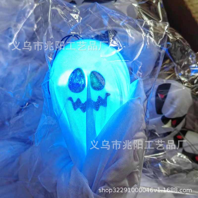 Halloween luminoso fantasma blanco colgando fantasma horror decoración puerta colgante casa embrujada escapar escena diseño Accesorios