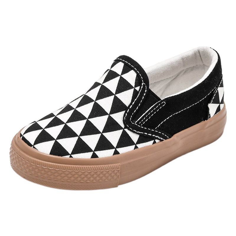 Slip-On Kidsren's Canvas Shoes 2026 Autum New Style Small, Medium and Large Kidsren's Sneakers for Boys and Girls Korean Style Baby Family Shoes