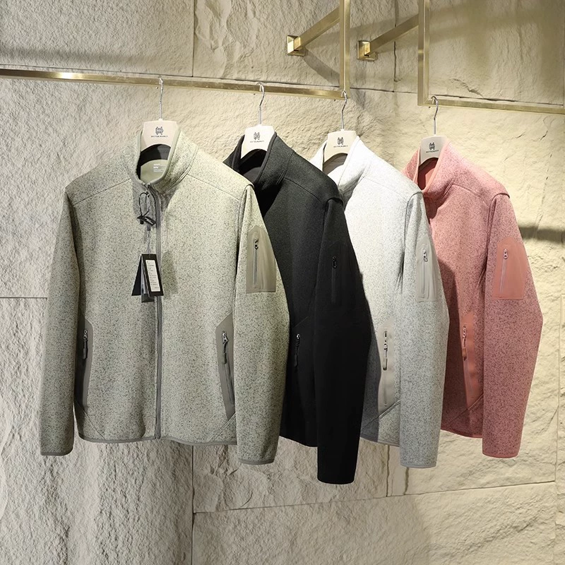 Модная флисовая куртка с воротником-стойкой на молнии для мужчин и женщин, весна-осень-зима, спортивная куртка для пар, A Fei.