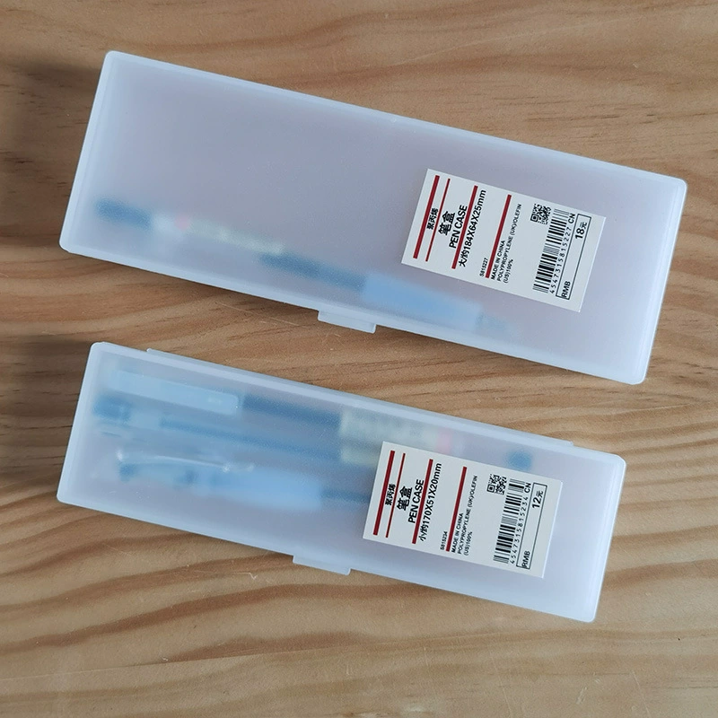 Matte plastic pencil case for students