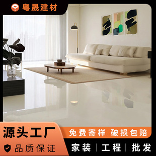 800*800 Cream White Bright Plain Tiles Living Room Bedroom Floor Tiles Kitchen Bathroom Board Tiles
