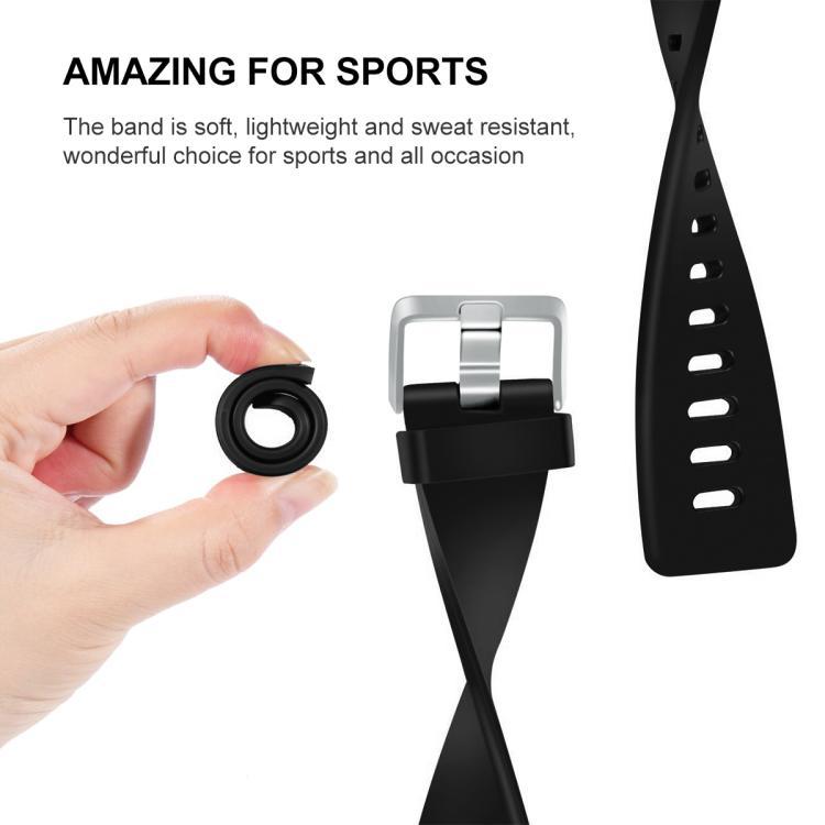 Para Fitbit Versa 2 / Versa / Versa Lite xDfind agujero plano sólido silicio S