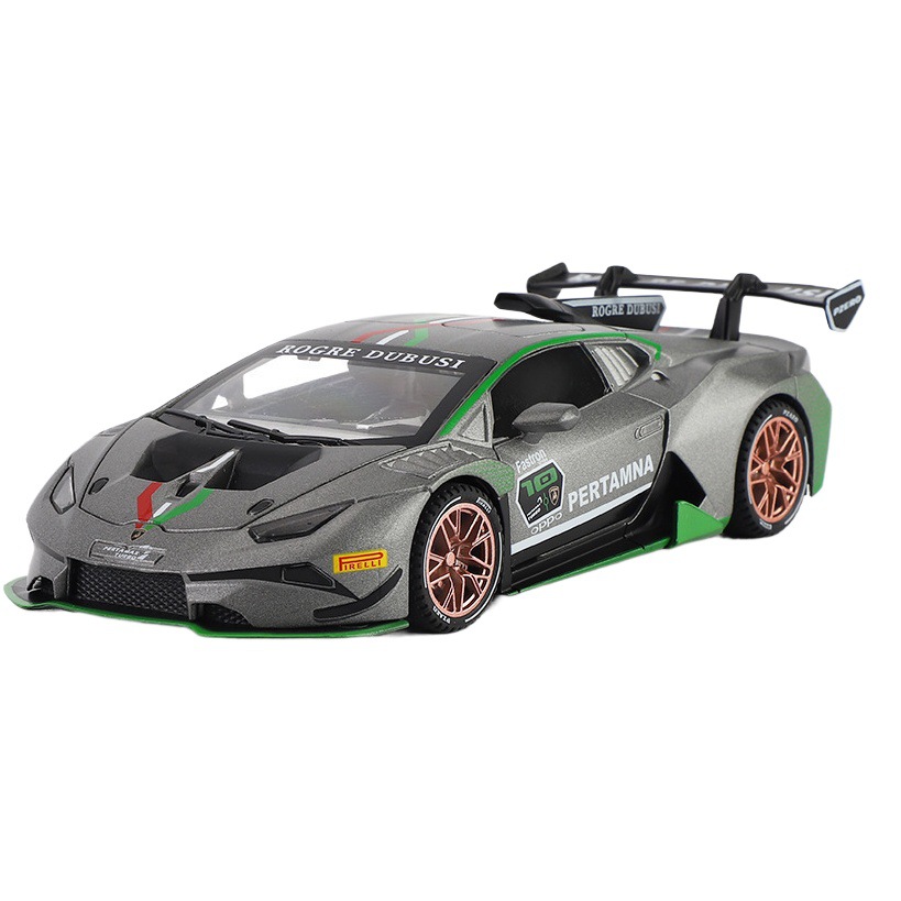 Chimei aleación modelo de coche 1:32 LANBO Evo becerro Tire hacia atrás con sonido y Luz Juguetes coche deportivo música modelo adornos