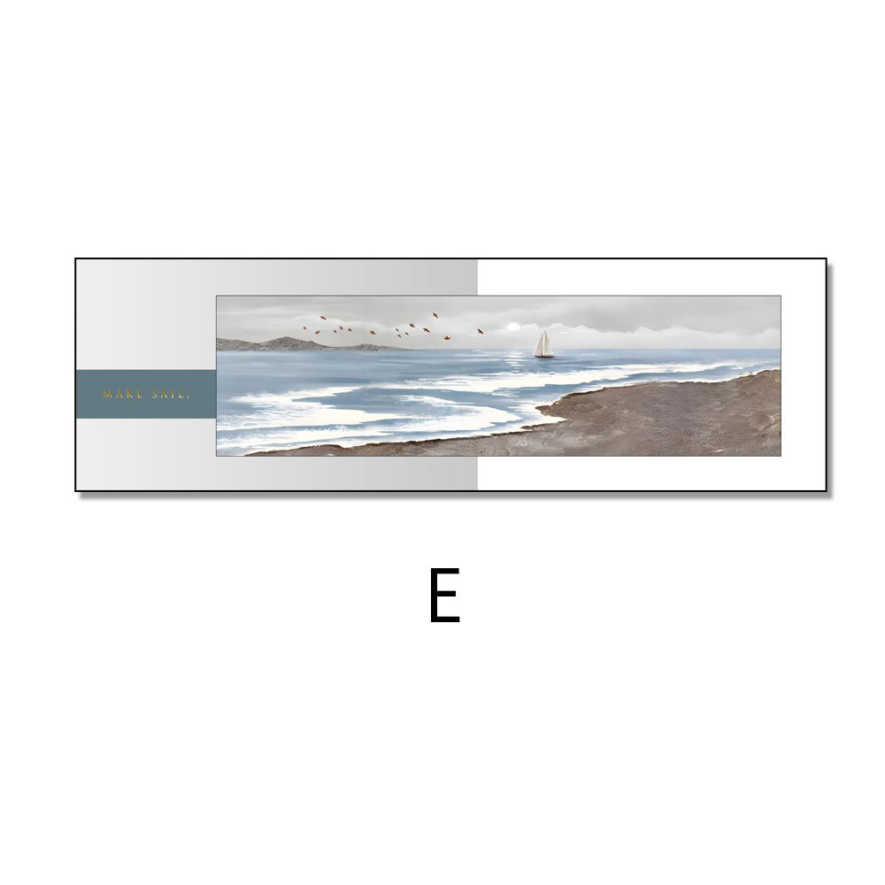 Dormitorio Pintura junto a la cama pintura decorativa textura abstracta de gama alta pintura de porcelana de cristal paisaje colgando pintura estrella flash pintura Marco de aleación de aluminio