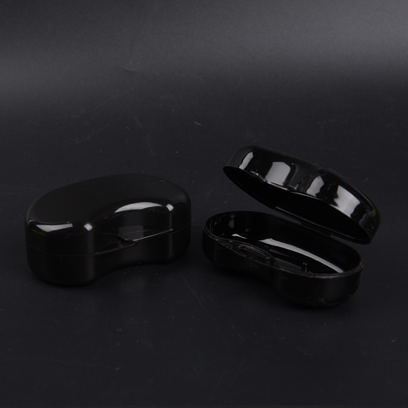 Caja de tapones para los oídos caja de almacenamiento redonda plástico transparente natación reducción de ruido tapones para los oídos caja especial caja de almacenamiento de joyería pequeña caja cuadrada