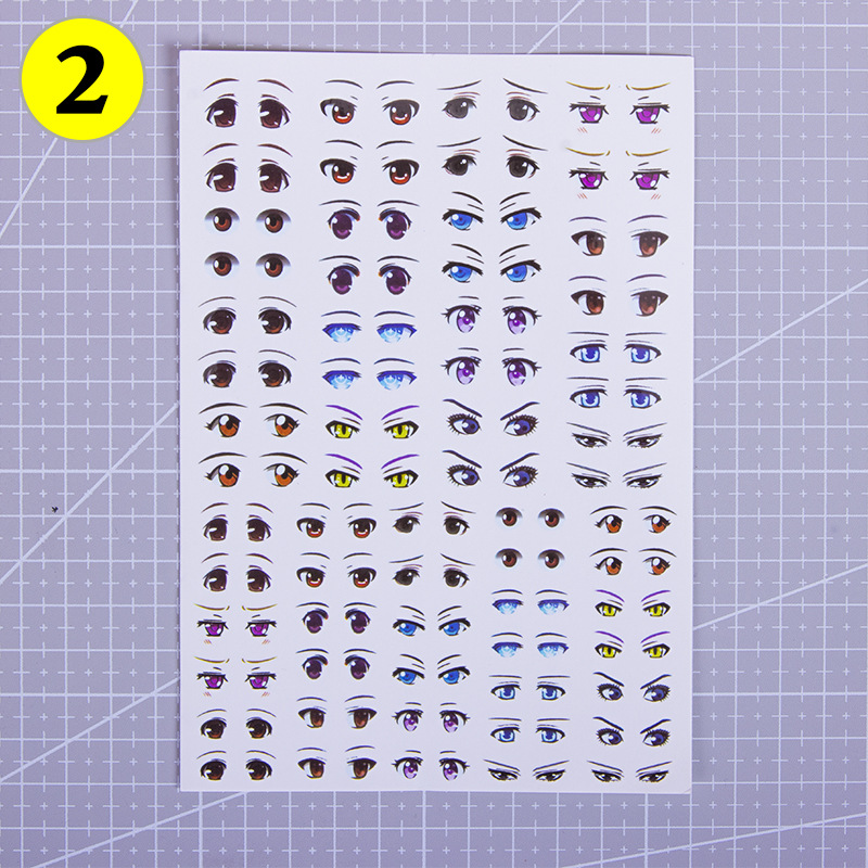 Pegatina de arcilla ultraligera GSC ojo agua arcilla suave arcilla muñeca arcilla hecha a mano DIY expresión facial características de la etiqueta