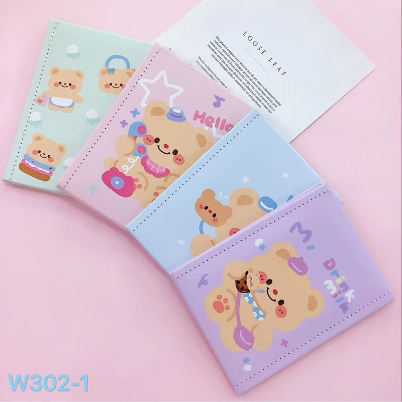 韩国创意可爱PU皮质镜子 便 携随身可折叠台式梳妆化妆镜