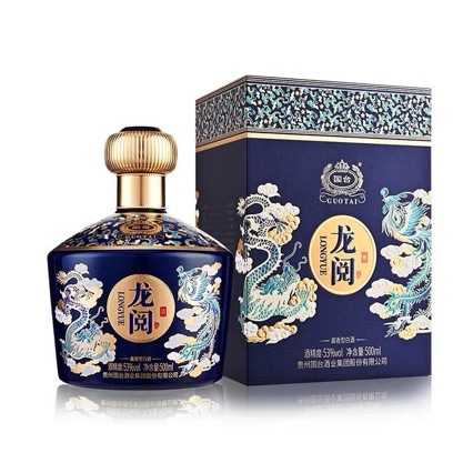 国台龙阅青花 53度酱香型白酒500ML*6瓶整箱送礼摆柜收藏