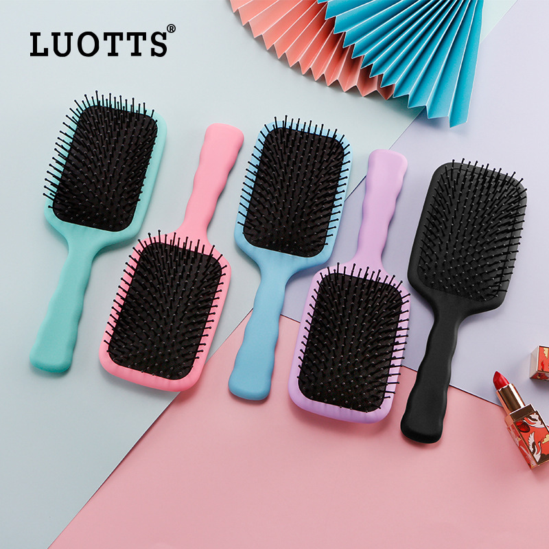 LUOTTSHairdressing Airbag Smooth Hair Straightening Comb Household Nylon Tooth Comb Professional Curly Hair Styling Air Cushion Comb
