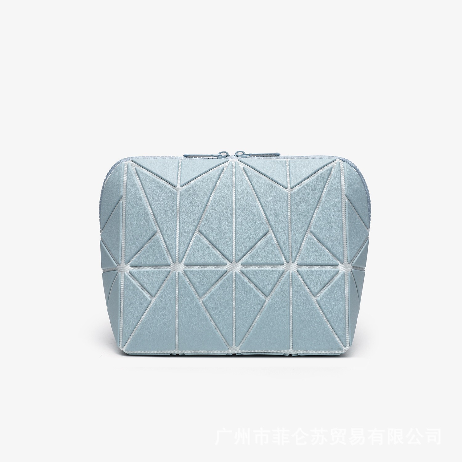 2025 nueva bolsa de maquillaje de diamante geométrico para mujeres gran capacidad de división de viaje viaje viaje bolsa de concha bolsa de almacenamiento a rayas