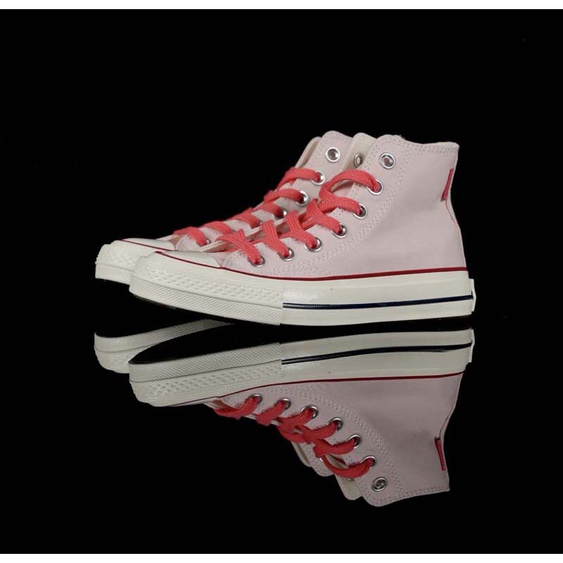 2026 New Model 1970S Cherry Blossom Pink High-Top Couple Style Men's and Women's Canvas Shoes Sneakers