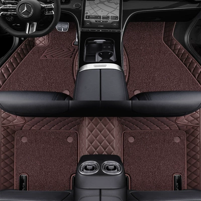 Ayaqaltılar (Kovriklər): Glc300L Class Special Leather - brown-super-elastic-silk-double-layer-foot-pads
