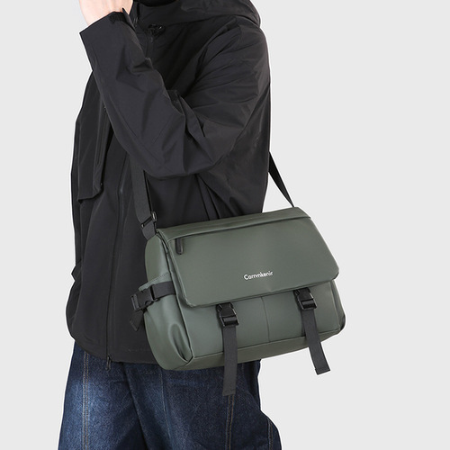 Men's Single Shoulder Bag Fashion Classic Waterproof Outdoor Travel Multi-Pocket Trendy Men's Handbag Casual Bag Crossbody Bag