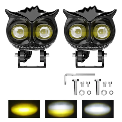 Motorcycle headlights, headlights Headlight Modification Cat-Eye Front - owl-matching-outfit