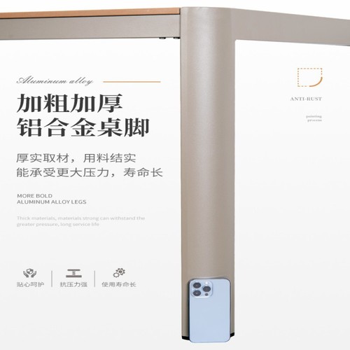 Outdoor WPC Tables and Chairs, Courtyard Anticorrosion Wooden Waterproof Sunproof Outdoor Aluminum Alloy Leisure Garden Table and Chair Set