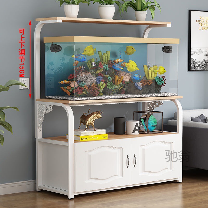 麓f魚缸底櫃底座現做客廳小戶型水族箱草魚缸架子金屬鐵藝歐式魚