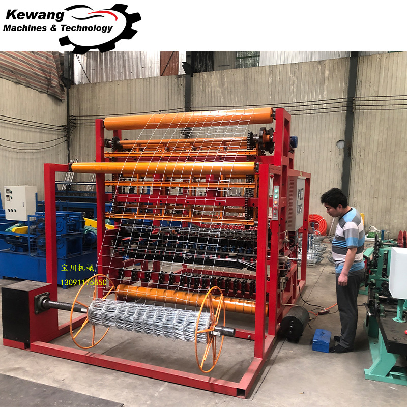 [Suministro de fábrica] automática de ganado cerca tejer máquina zoológico cría red máquina de pasto cerca red