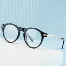 新款TR90防蓝光眼镜时尚素颜平光镜女配近视镜框创意弹簧脚眼镜架