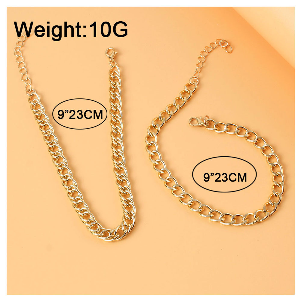 Fashion Gold Chain Double-layer Alloy Anklet Wholesale display picture 1