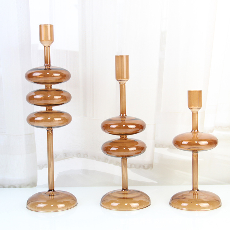 2 Set de candelabro marrón - 2 o 3 capas