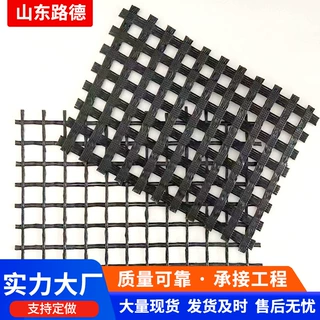 定制GSJ聚酯经编涤纶土工格栅  双向聚 酯土工格栅 铁路公路加筋