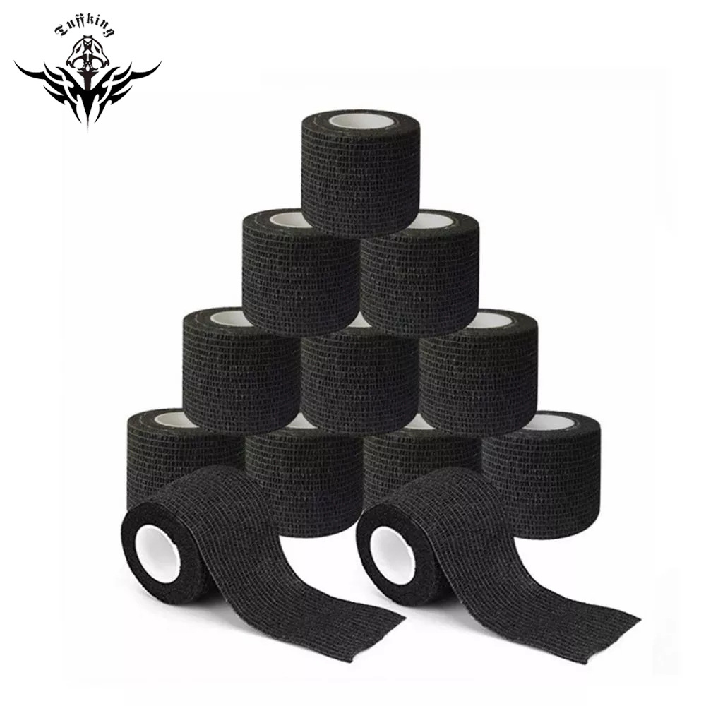 Venta al por mayor de fábrica tatuaje auto-adhesivo vendaje elástico transpirable vendaje elástico no tejido protector auto-adhesivo vendaje