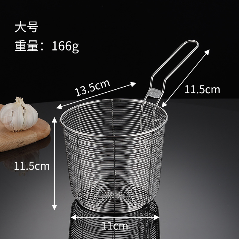 Acero 14CM-304 que fríe la cesta