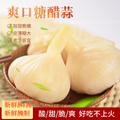 糖醋蒜酱蒜头泡大蒜头腌蒜头下饭菜酱菜泡菜咸菜酸甜爽口小菜