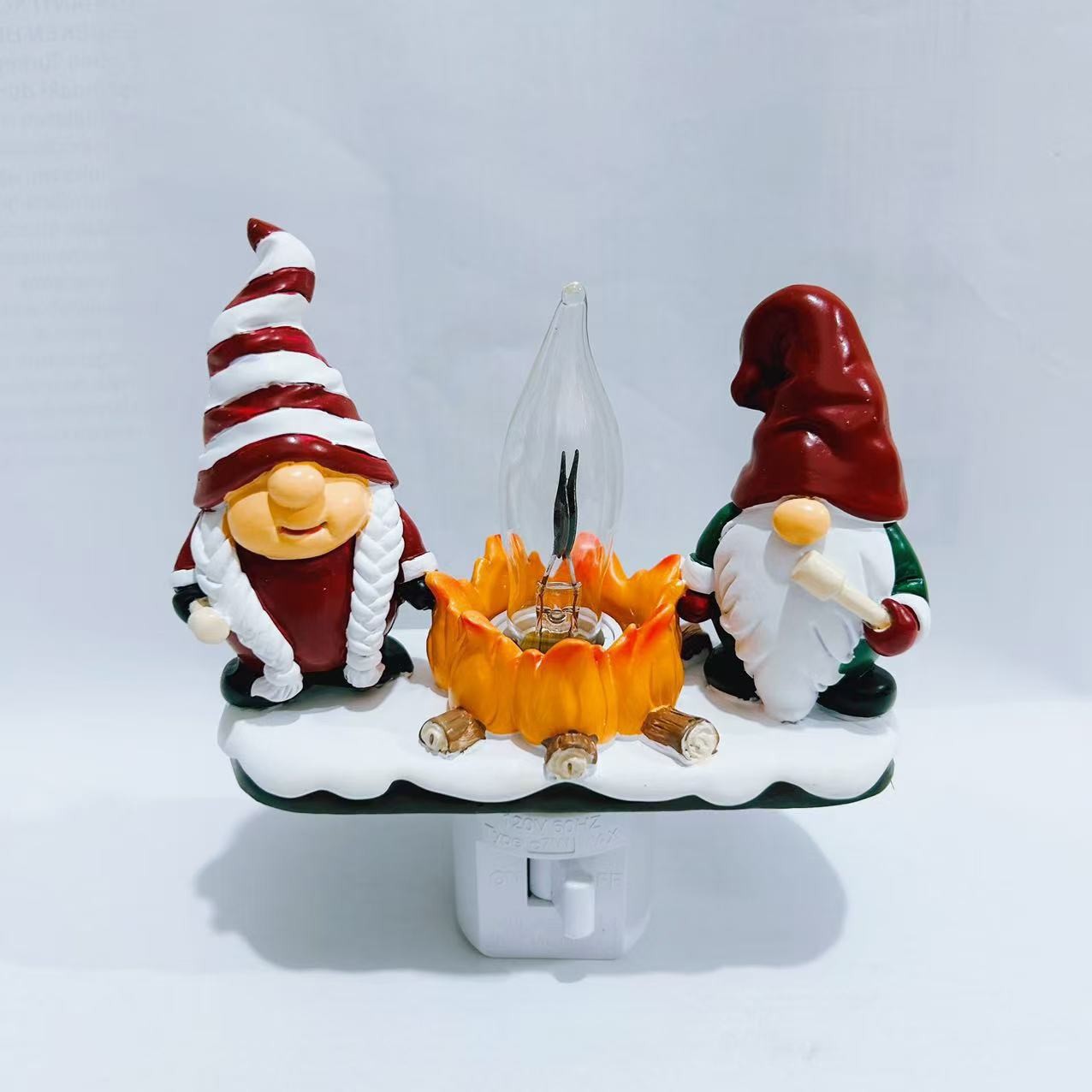  New Ghost Bonfire Party Night Light Resin Crafts Halloween Festive Atmosphere Decoration Ornaments