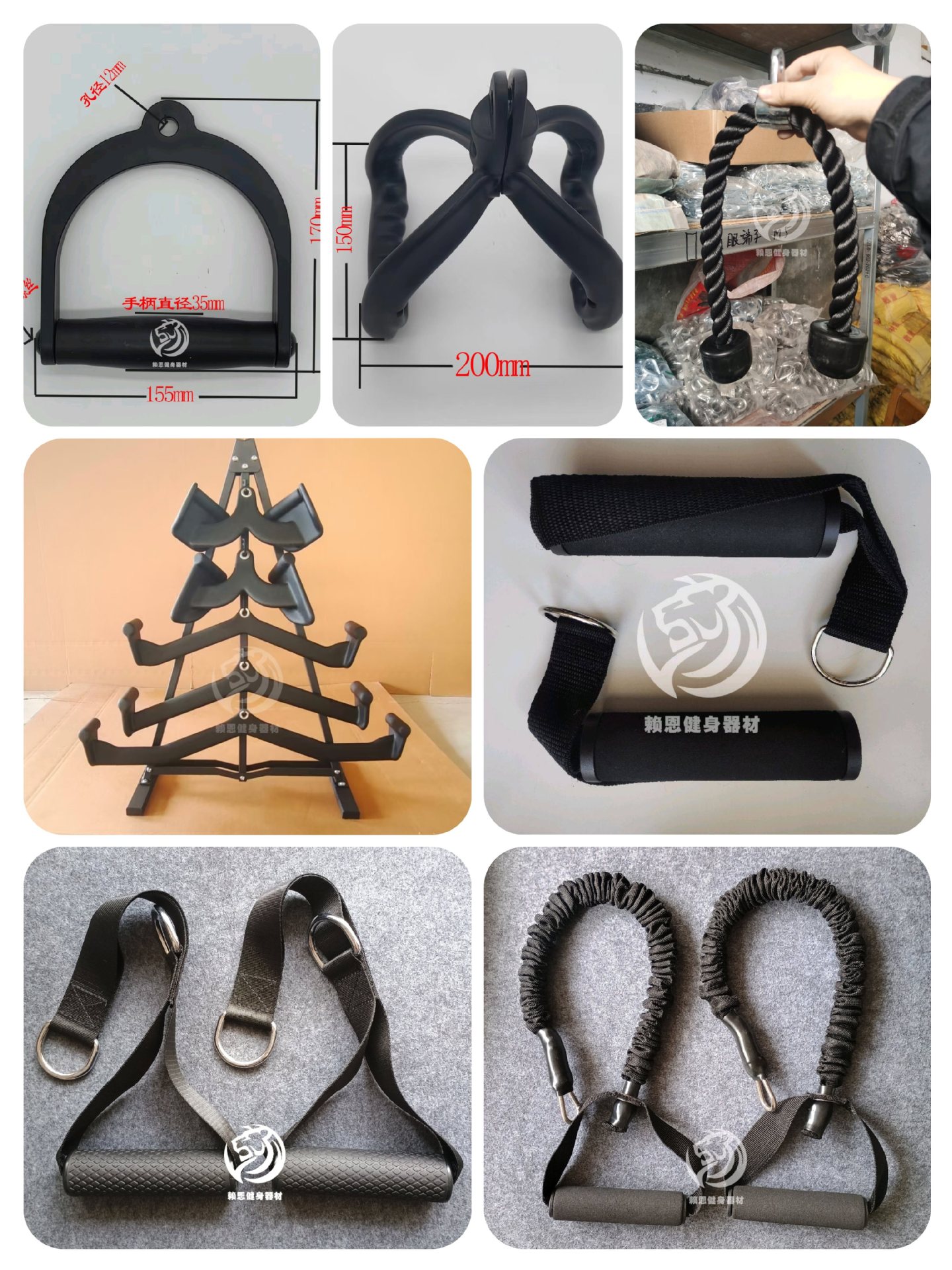 商用健身器材配件高位下拉杆拉背杆力量器械飞鸟小拉手龙门架配件