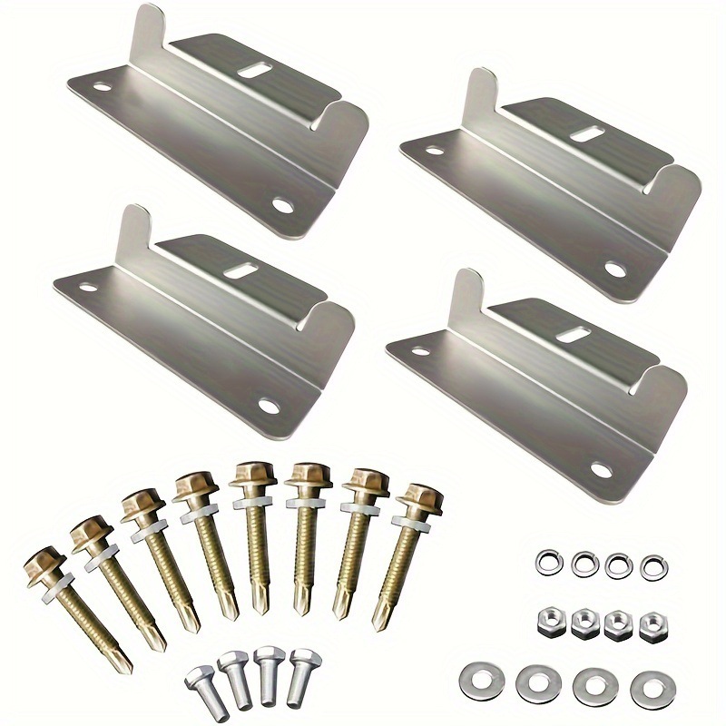 2025新款跨境代发4套太阳能电池板安装Z型支架轻质