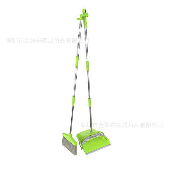 New windproof broom dustpan suit do not occupy hair free hand pick soft wool plastic broom wholesale broom suit wholesale